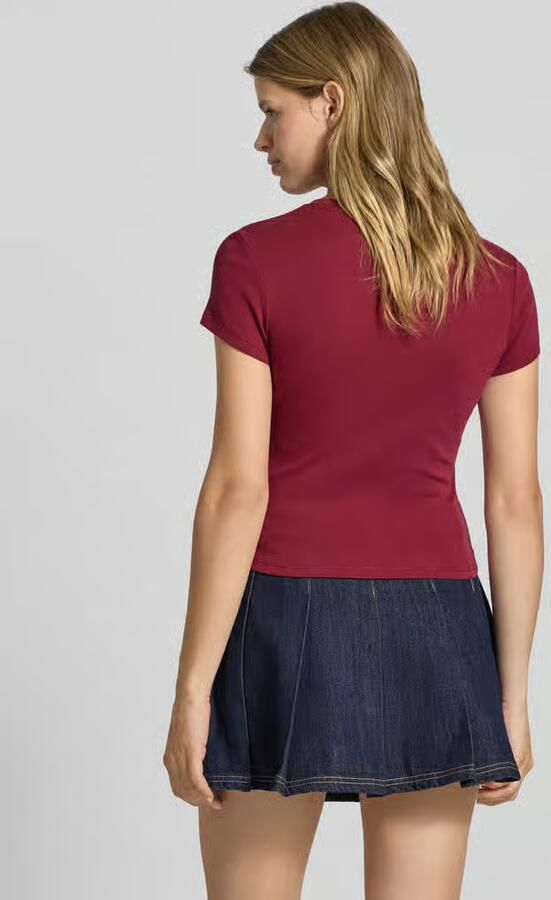 REVIEW T-shirt met motiefstitching en ronde hals - Foto 2