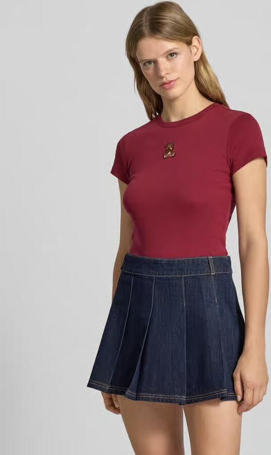 REVIEW T-shirt met motiefstitching en ronde hals - Foto 3
