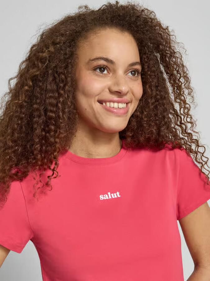 REVIEW T-shirt met print en ronde hals
