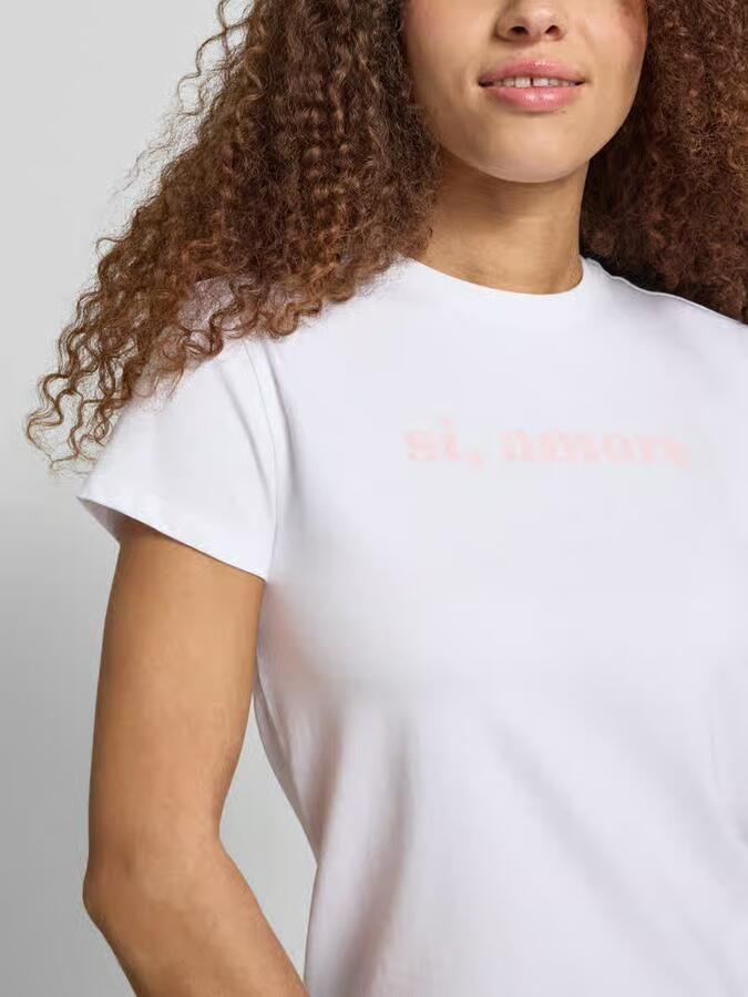 REVIEW T-shirt met print en ronde hals