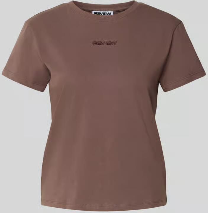 REVIEW T-shirt met ronde hals en Gestikt logo - Foto 2