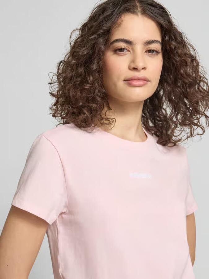 REVIEW T-shirt met ronde hals en Gestikt logo