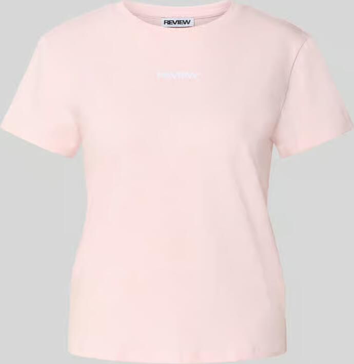REVIEW T-shirt met ronde hals en Gestikt logo - Foto 2