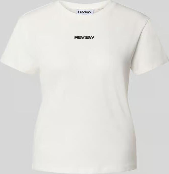 REVIEW T-shirt met ronde hals en Gestikt logo - Foto 2