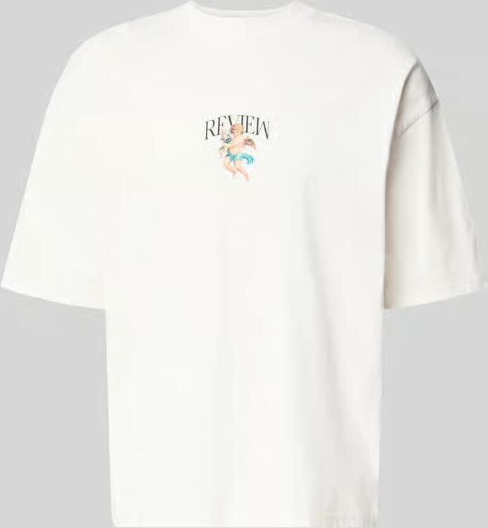 REVIEW T-shirt met verlaagde schouders - Foto 2
