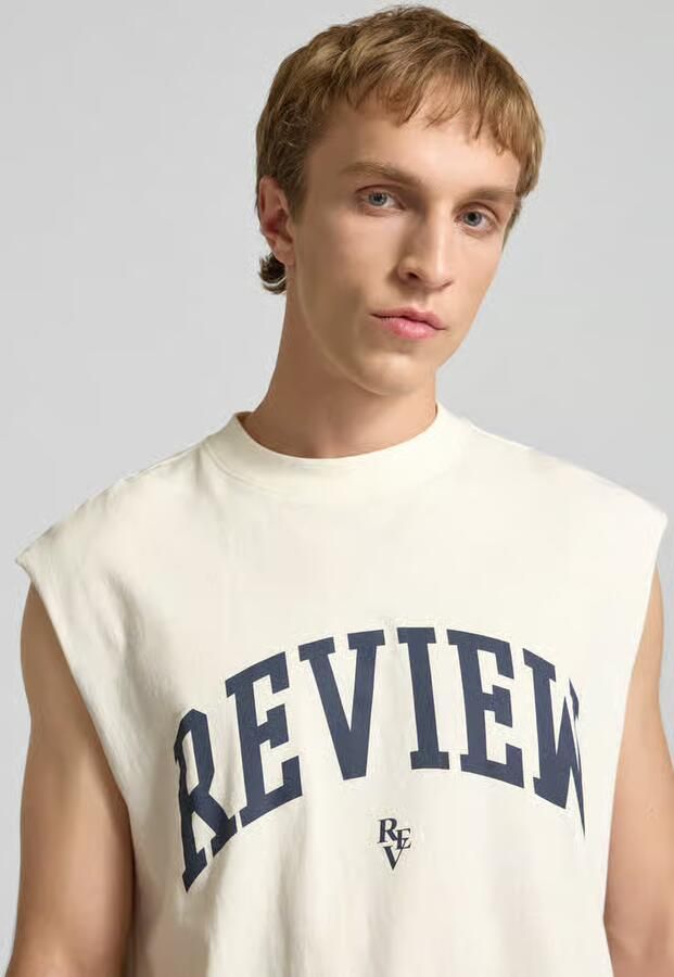 REVIEW tanktop met logoprint