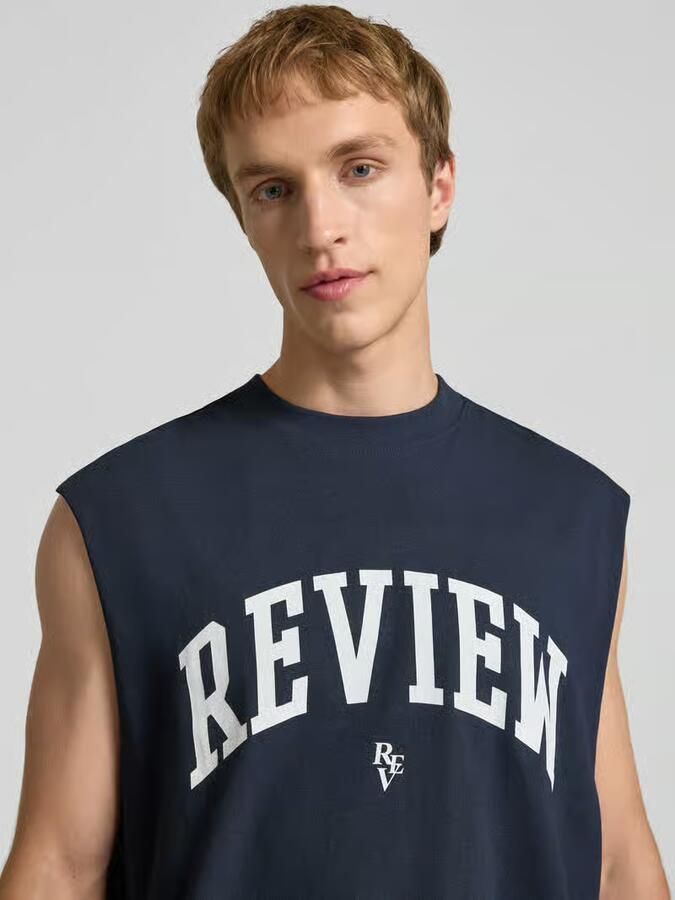 REVIEW tanktop met logoprint