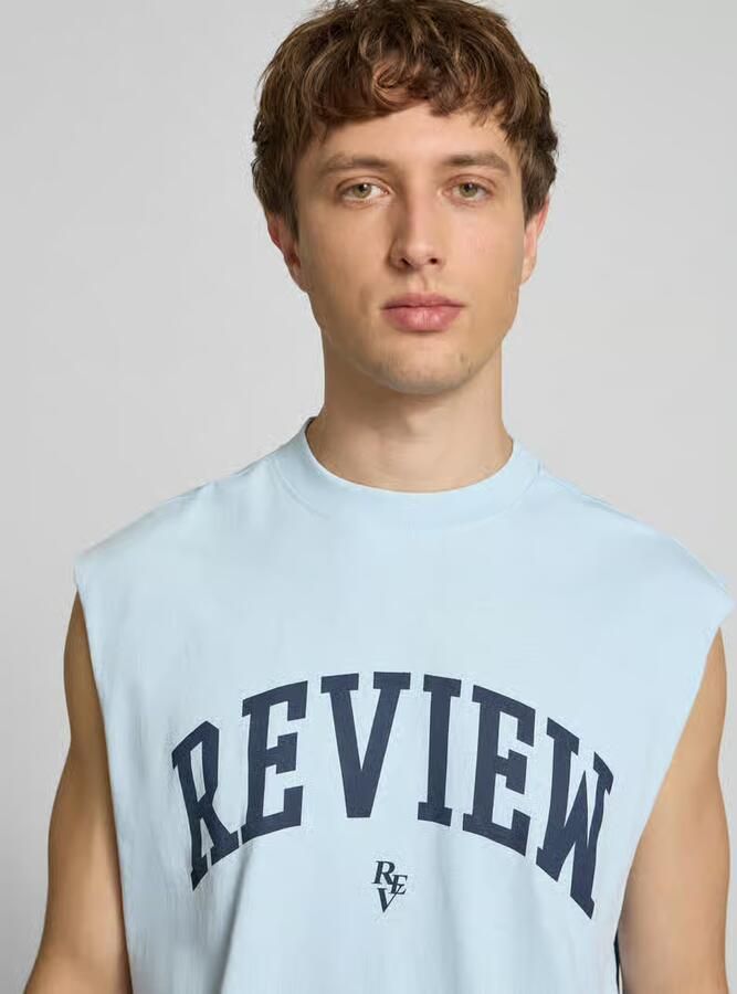 REVIEW tanktop met logoprint