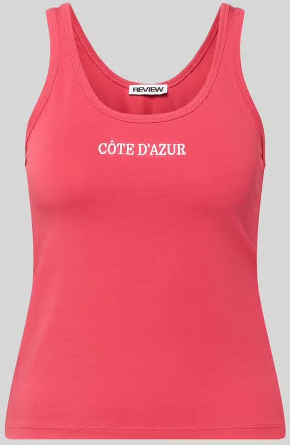 REVIEW Tanktop met ronde hals en borduursel - Foto 2