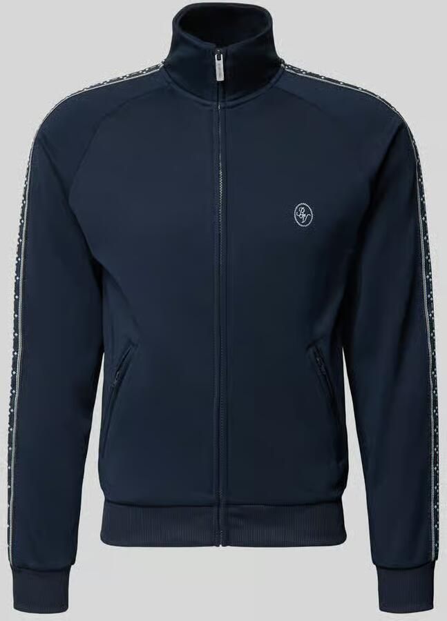 REVIEW Trainingsjack met opgestikte band op raglanmouwen