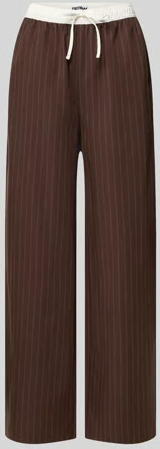REVIEW wide fit stoffen broek met viscose