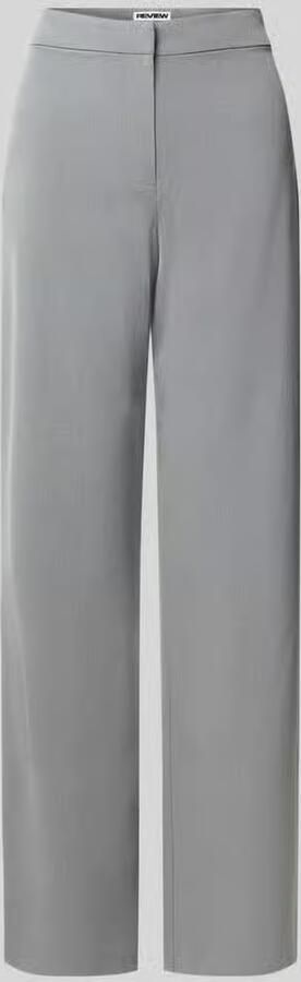 REVIEW wide fit stoffen broek met viscose
