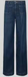 REVIEW Wide leg jeans met opgestikte zakken