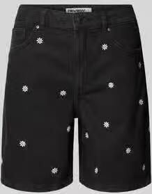 REVIEW Zwarte korte jeans met stitchings