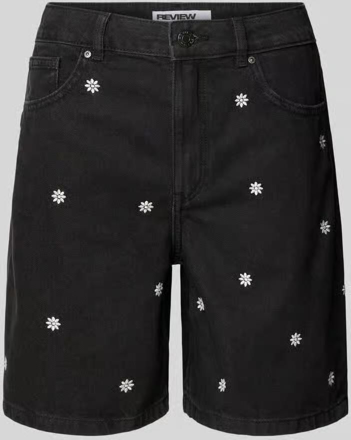 REVIEW Zwarte korte jeans met stitchings - Foto 2