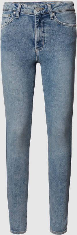 REVIEW Skinny fit high waist jeans met stretch