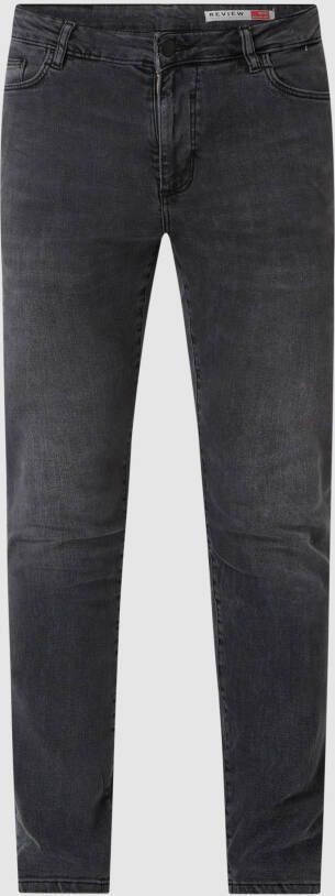 REVIEW Skinny fit jeans met labelpatch