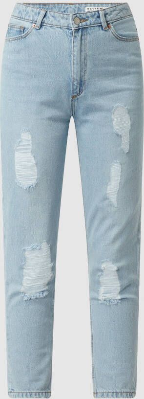 REVIEW Skinny mom fit jeans van katoen