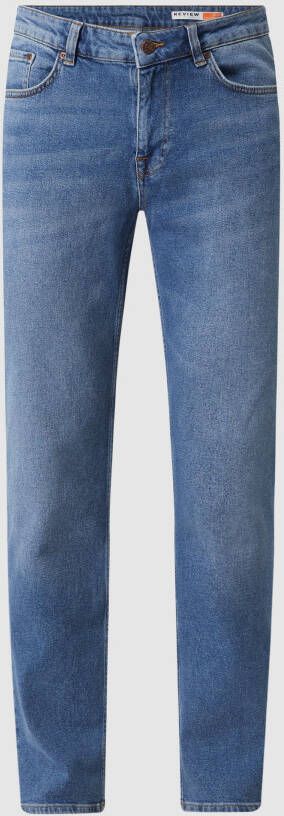 REVIEW Straight fit jeans met stretch