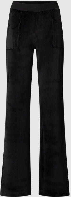 Review Fluwelen sweatpants met BLING