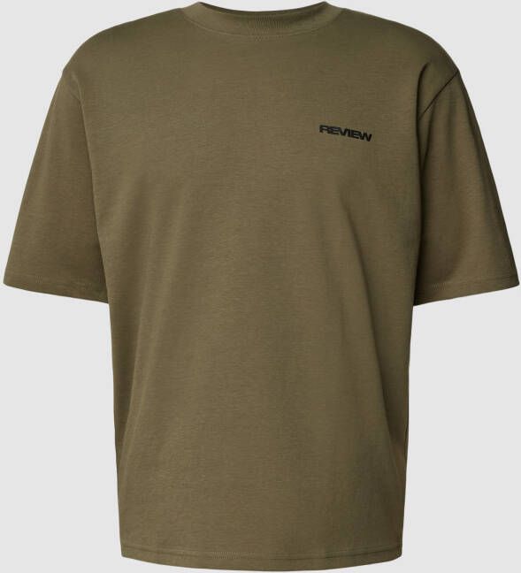 REVIEW Basic oversized T-shirt met logodetail