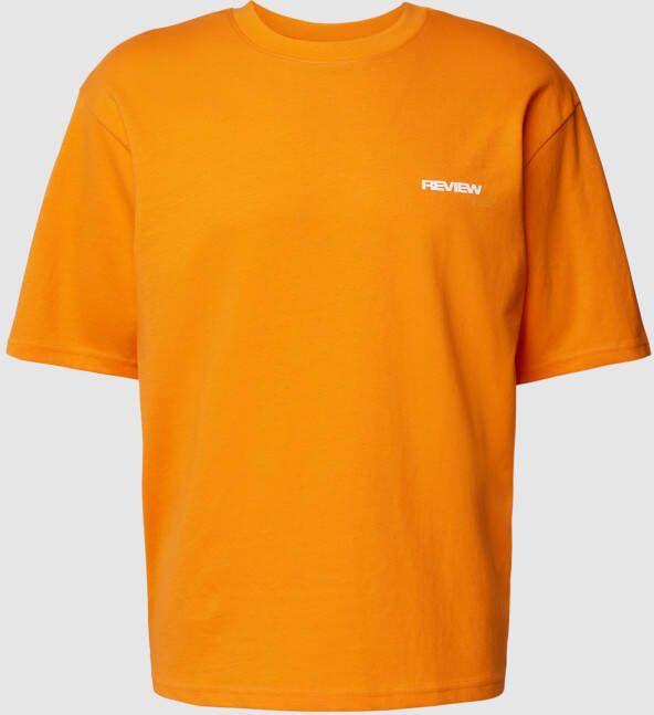 REVIEW Basic oversized T-shirt met logodetail