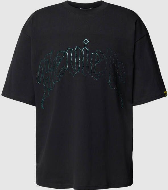 REVIEW T-shirt met labeldetail
