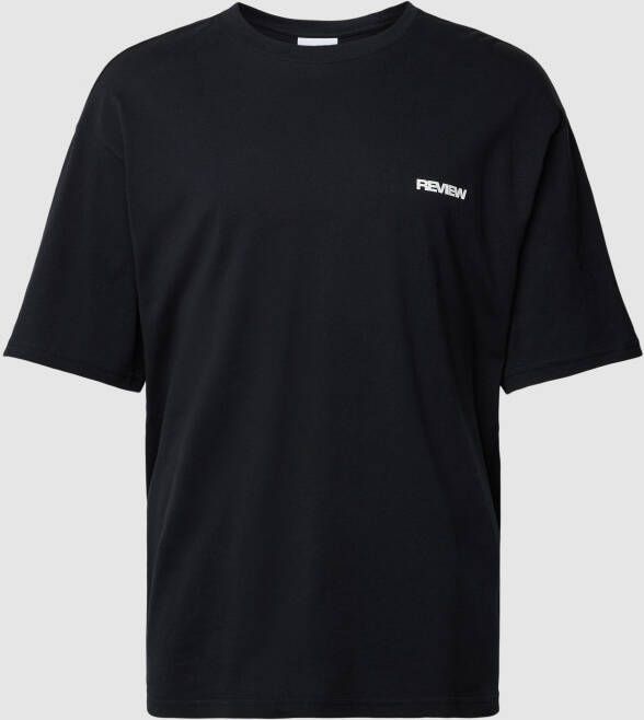 REVIEW T-shirt met labeldetail model 'BASIC'