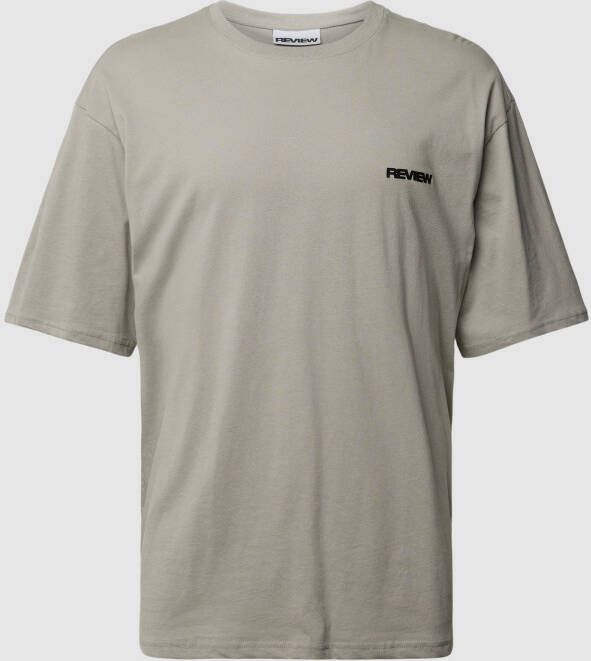 REVIEW T-shirt met labeldetail model 'BASIC'
