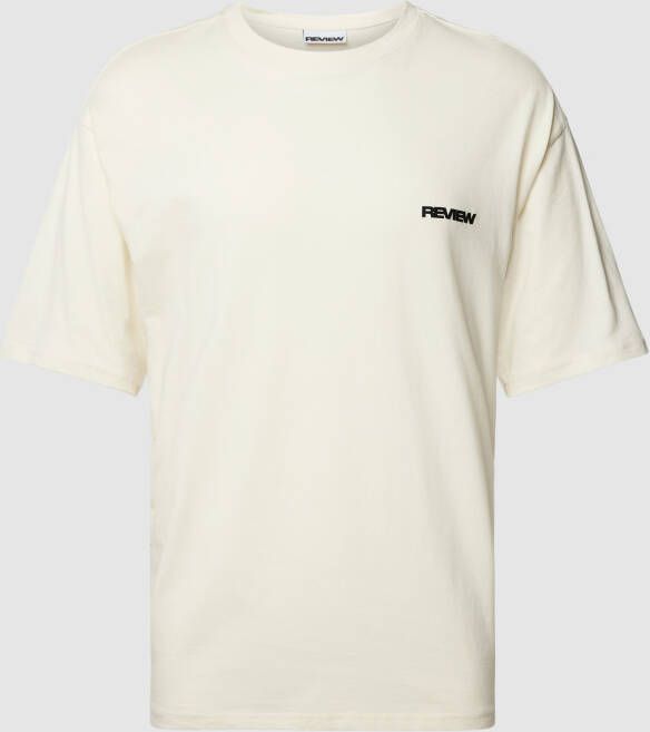 REVIEW T-shirt met labeldetail model 'BASIC'