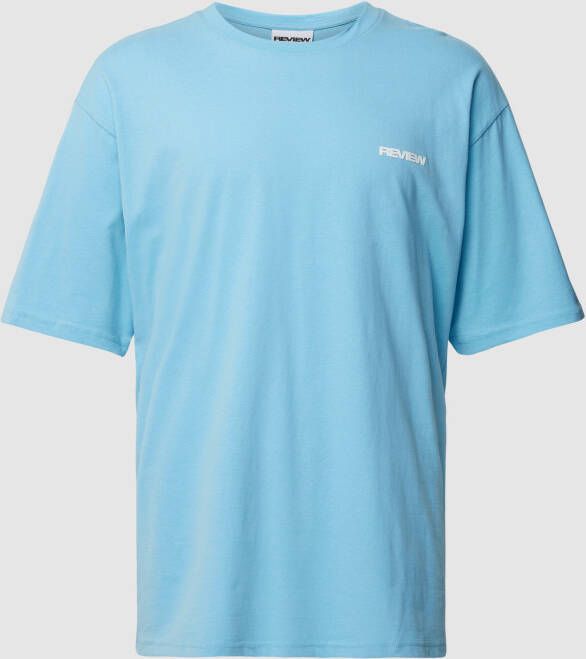 REVIEW T-shirt met labeldetail model 'BASIC'