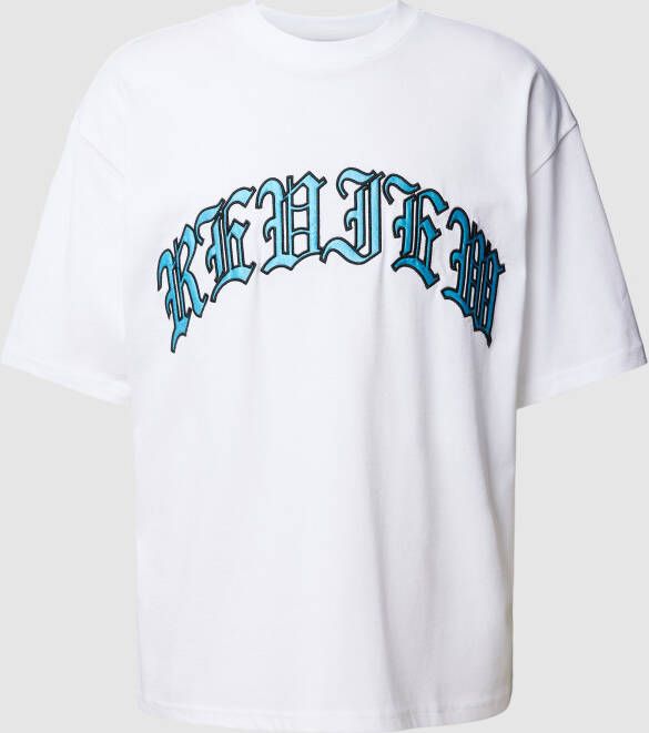 REVIEW Oversized T-shirt met OLD ENGLISH-logo