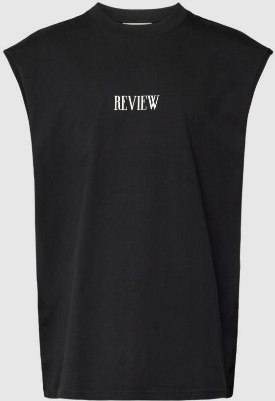REVIEW Tanktop met labelprint