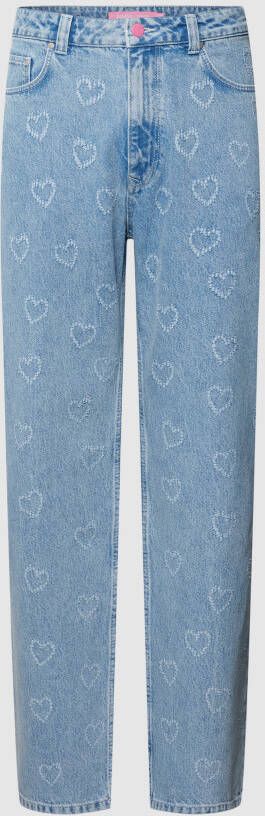 Review X MATW Relaxed fit jeans met all-over motief
