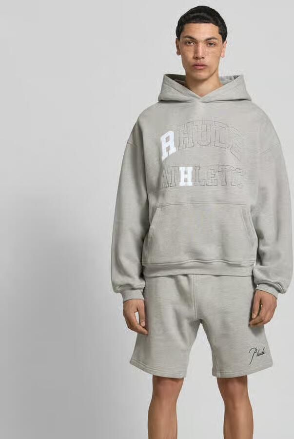 RHUDE Oversized hoodie met logostitching - Foto 3
