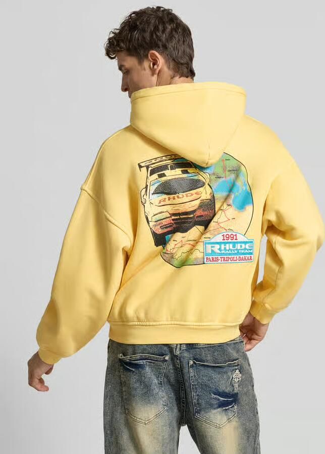 RHUDE oversized sweatjack met rallye-print - Foto 2