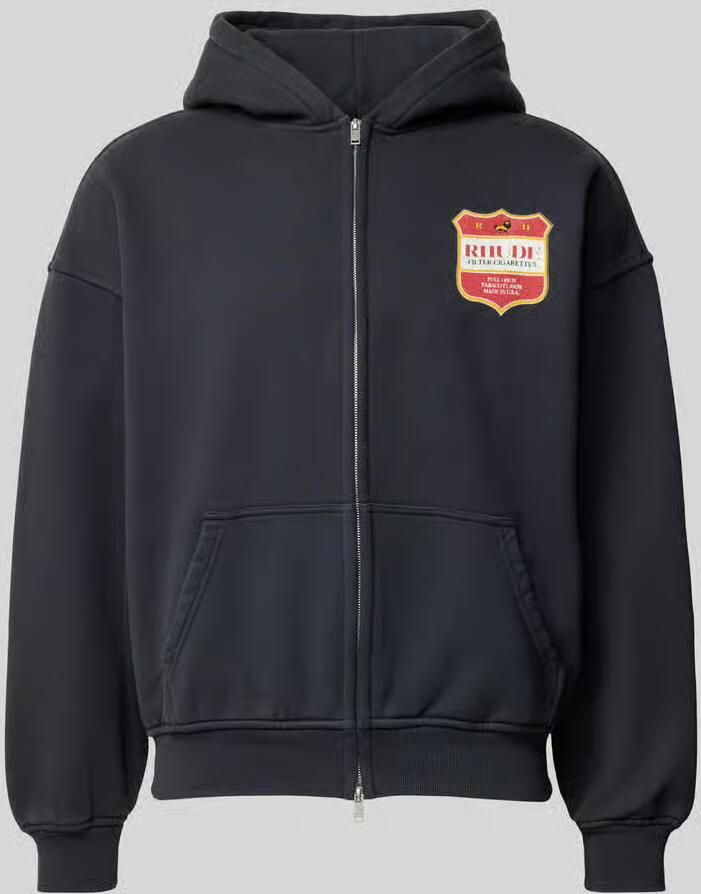 RHUDE oversized sweatjack van katoen