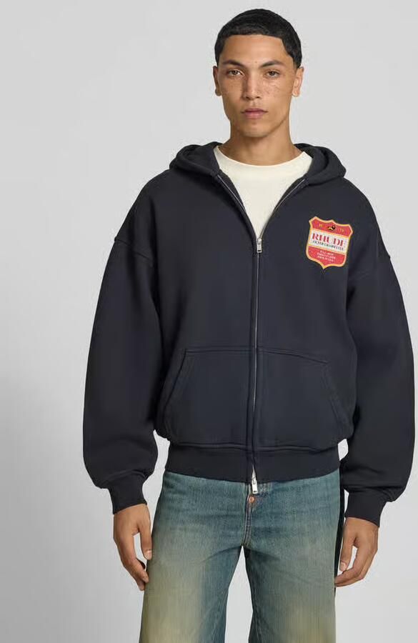 RHUDE oversized sweatjack van katoen - Foto 3