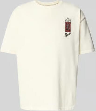 RHUDE regular fit t-shirt met labelprint - Foto 2