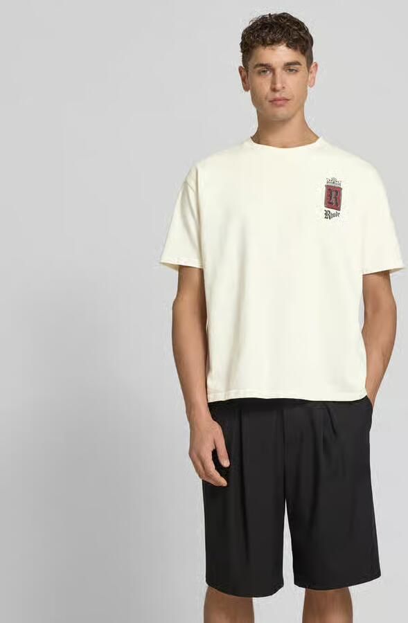 RHUDE regular fit t-shirt met labelprint - Foto 2