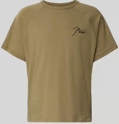 RHUDE regular fit T-shirt van puur katoen