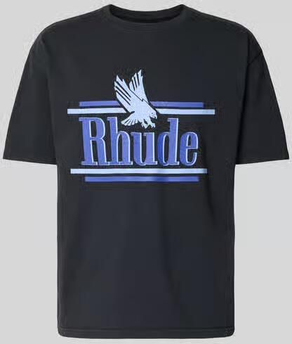RHUDE regular fit T-shirt van puur katoen