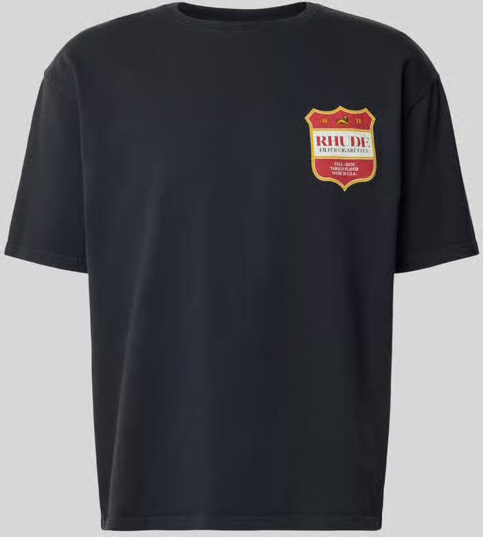 RHUDE relaxed fit T-shirt met logoprint