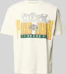 RHUDE relaxed fit t-shirt van katoen