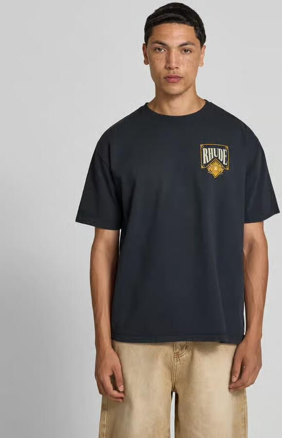 RHUDE T-shirt met labelprint - Foto 3