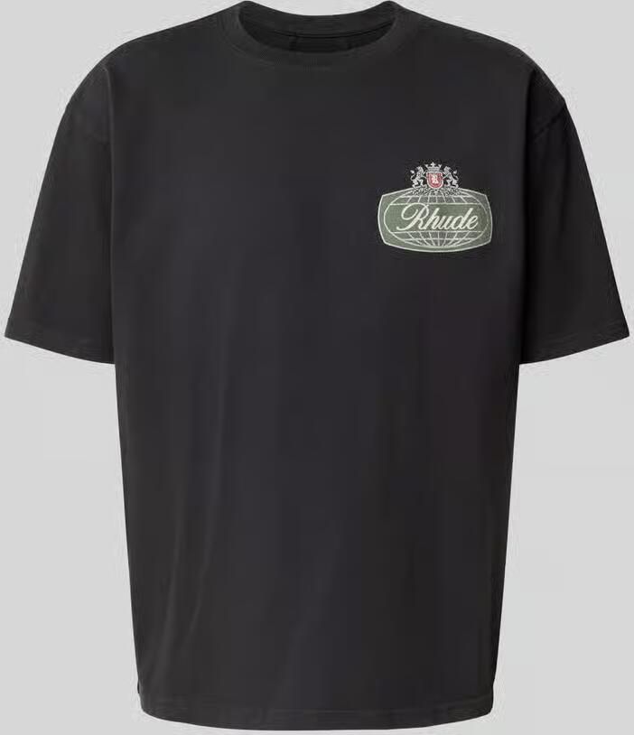 RHUDE T-shirt met labelprint