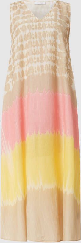 Rich & Royal Midi-jurk van biologisch katoen in batiklook