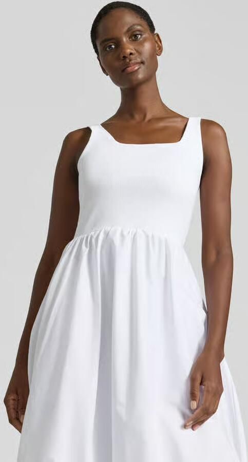 Rich & Royal Ballonvormige midi-jurk in 2-in-1-look