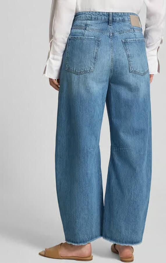 Rich & Royal Barrel fit jeans met franjes - Foto 3