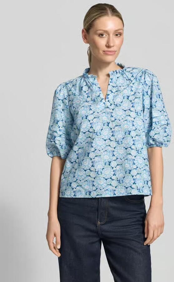 Rich & Royal Blouse met serafinokraag en ballonmouwen - Foto 3